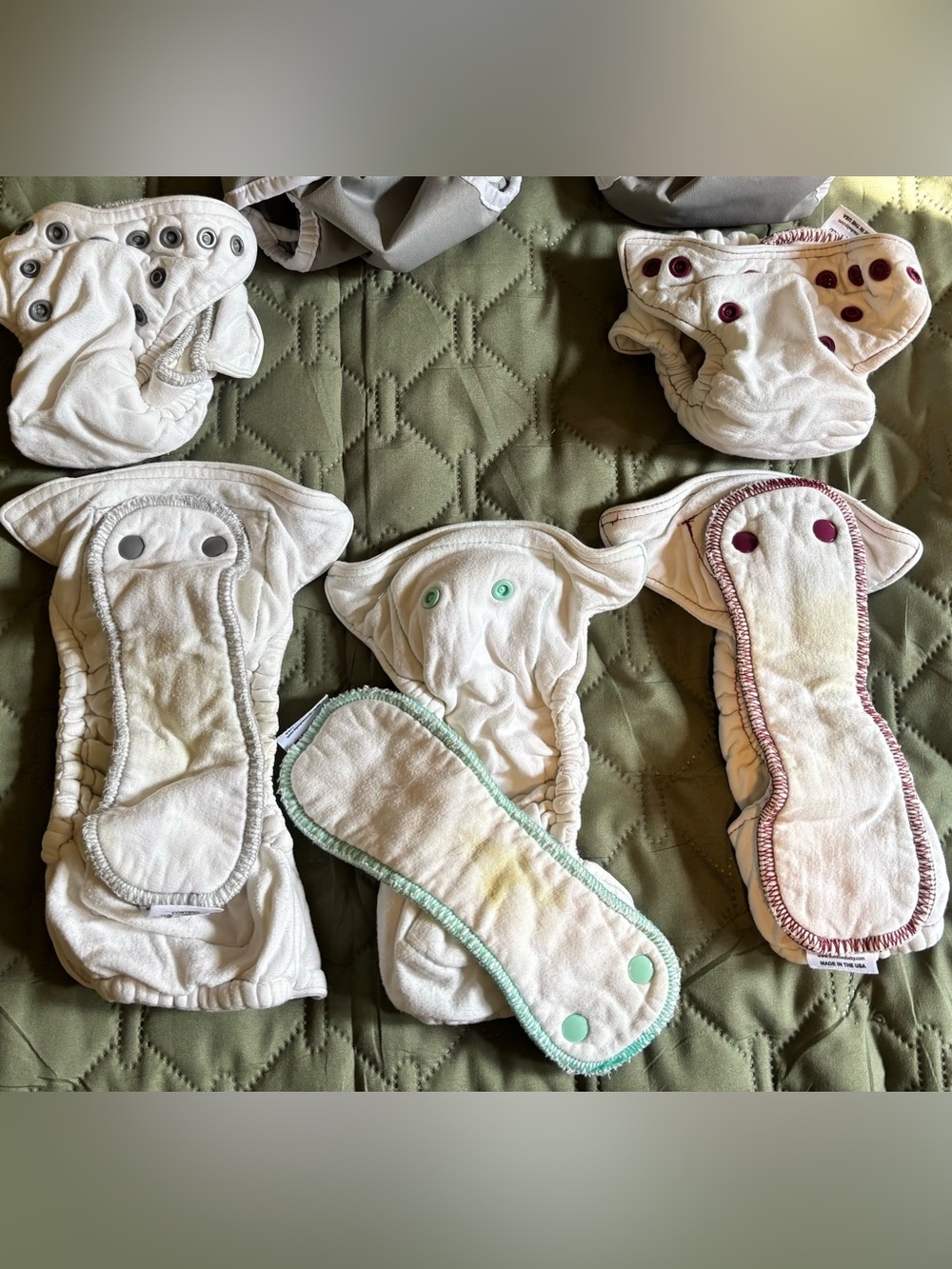 Newborn Cloth Diaper Bundle Thirsties fitted inserts